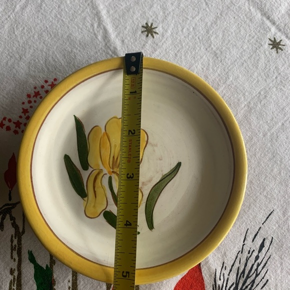 VTG Stangl Pottery set of 4 saucers collectible MCM floral Made in USA - Picture 12 of 13